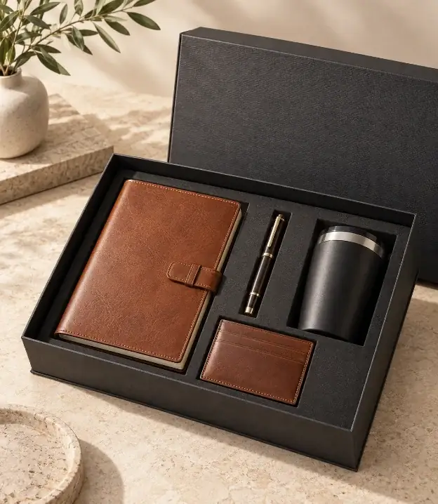 Executive gift box, open