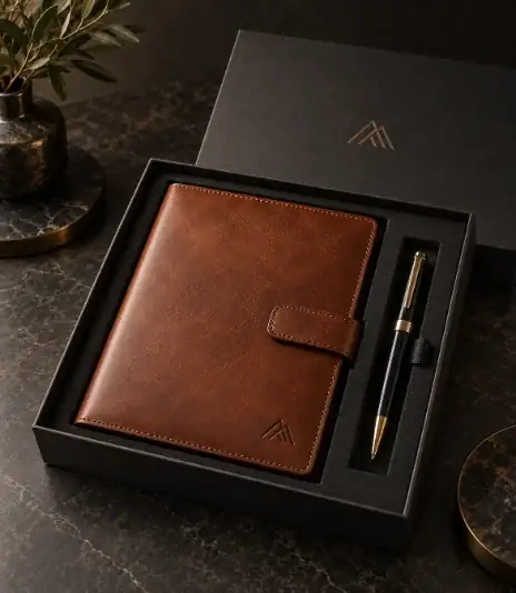 Executive leather gift set